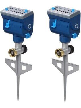 Dual Oscillating Sprinkler Set - 4,069 sq.ft. Coverage for Lawn & Garden Care